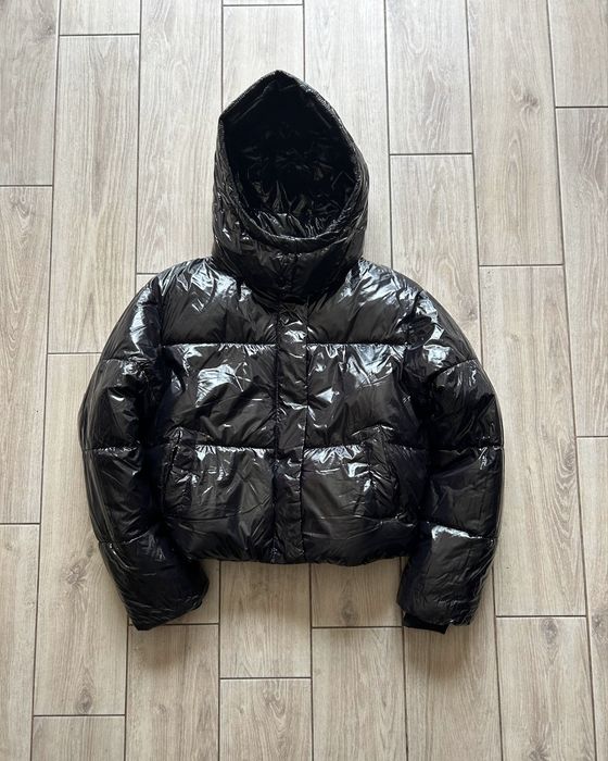 Жіноча тепла лакова куртка, глянцевий зимовий пуховик