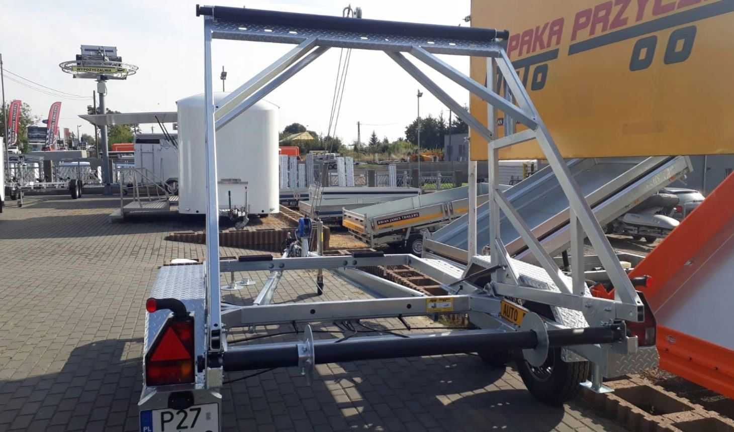 Przyczepa kablowa kablówka bębnowa kabli światłowód 3500kg 3,5t