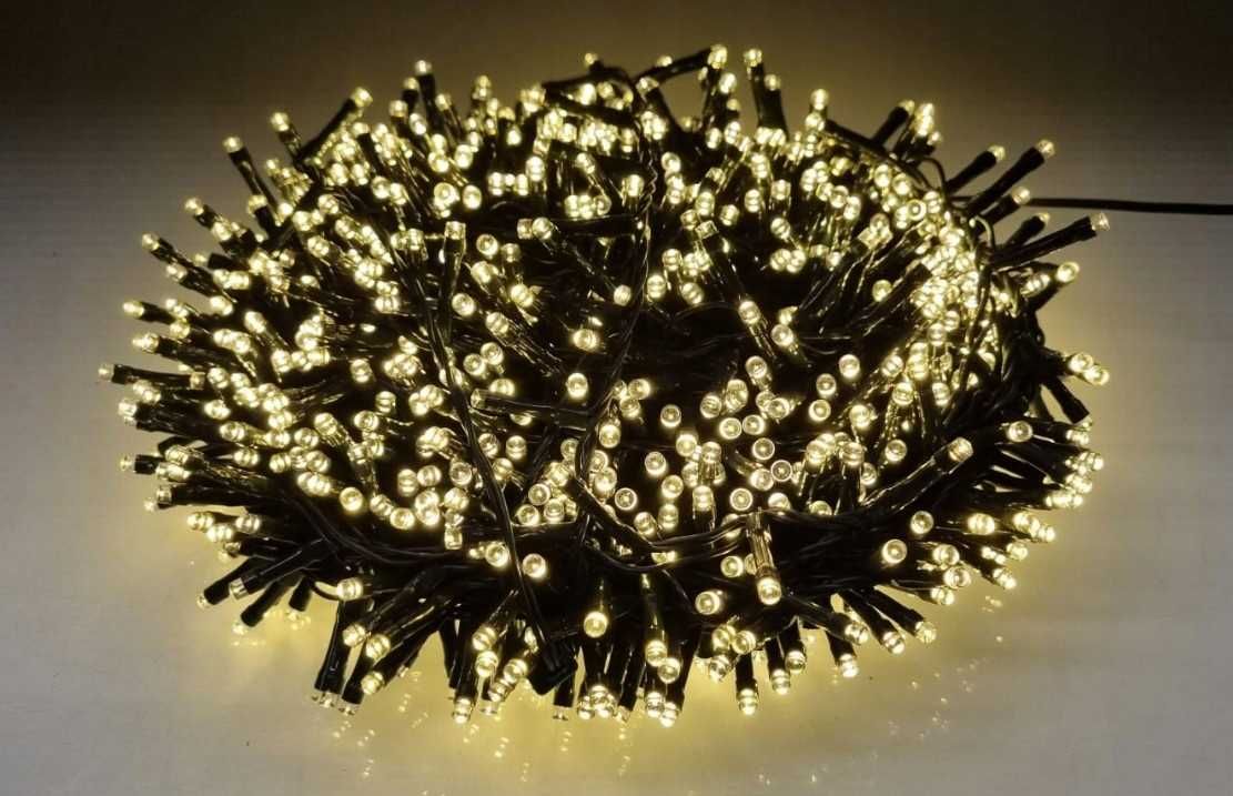 Światełka 1000LED na sznurze ciepła biel