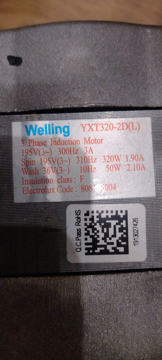 Запчастини до пралки Electrolux EW6S326SUI, відмінний стан. Оригінал
