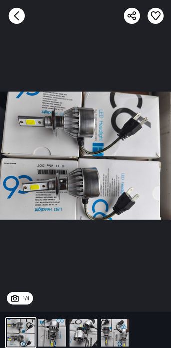 Par Lâmpadas H7 - 6000k Luz Branca