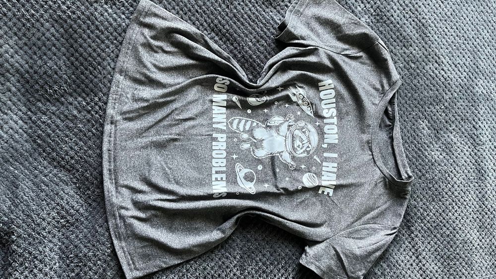 SHEIN Houston szara koszulka t-shirt 36 S
#shein