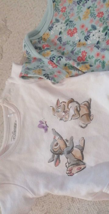 Dwupak bodów kwiatuszki i Disney
