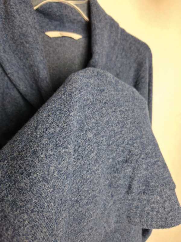 Cienka bluza miękki sweter granatowy pod ocieplacz 52 24 6XL