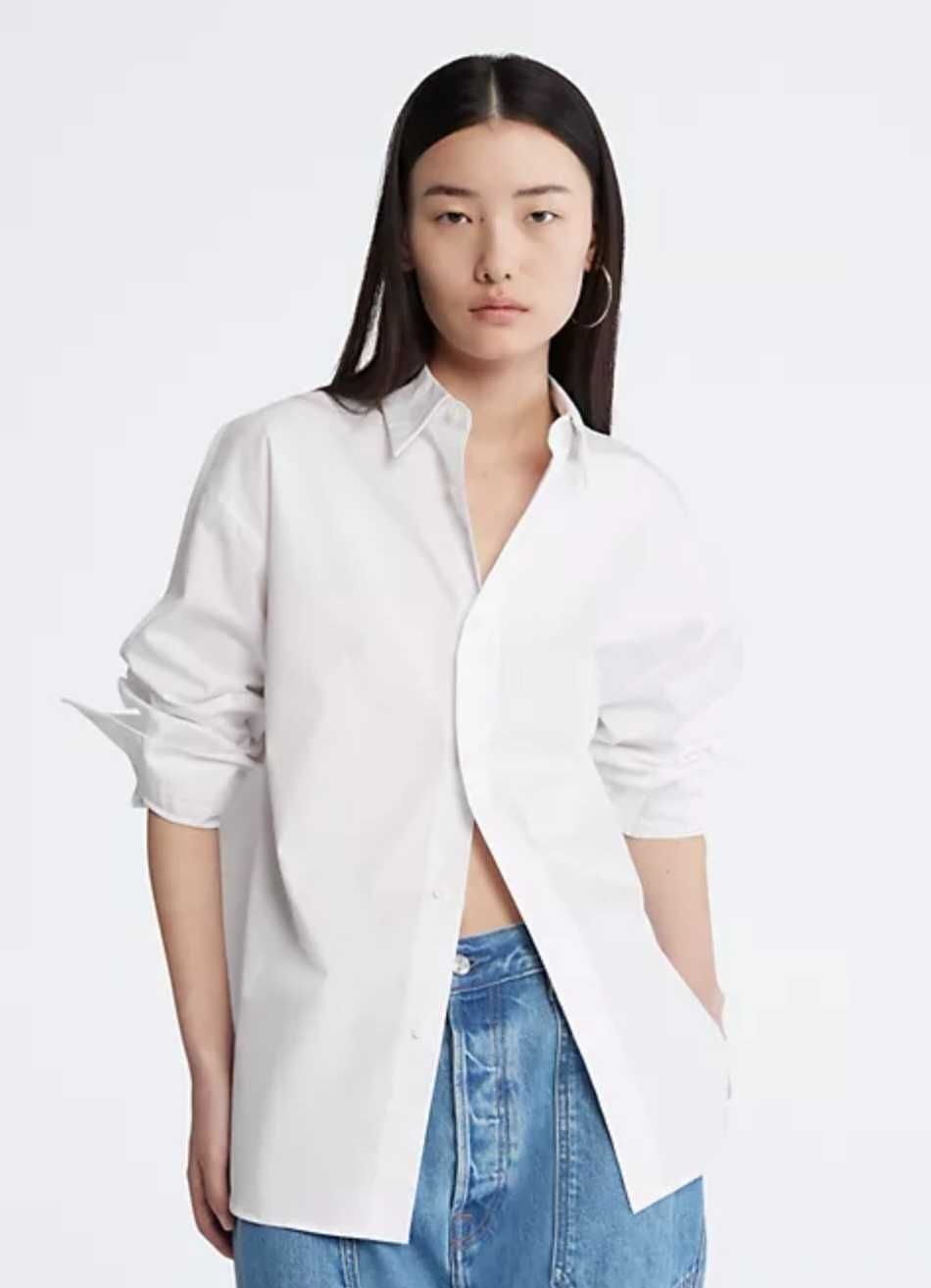 Сорочка базова  біла  унісекс Calvin Klein Оигінал S