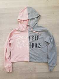 Bluza crop top free hugs