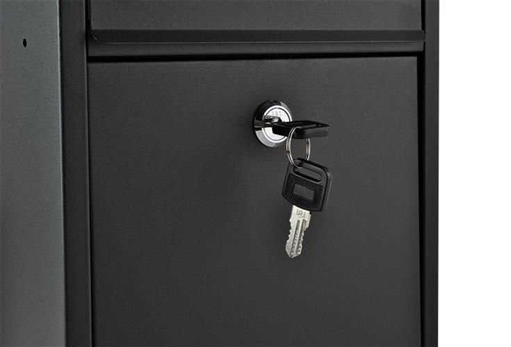 Поштова скринька, скринька для пошти та листів, ящик для пошти чорний