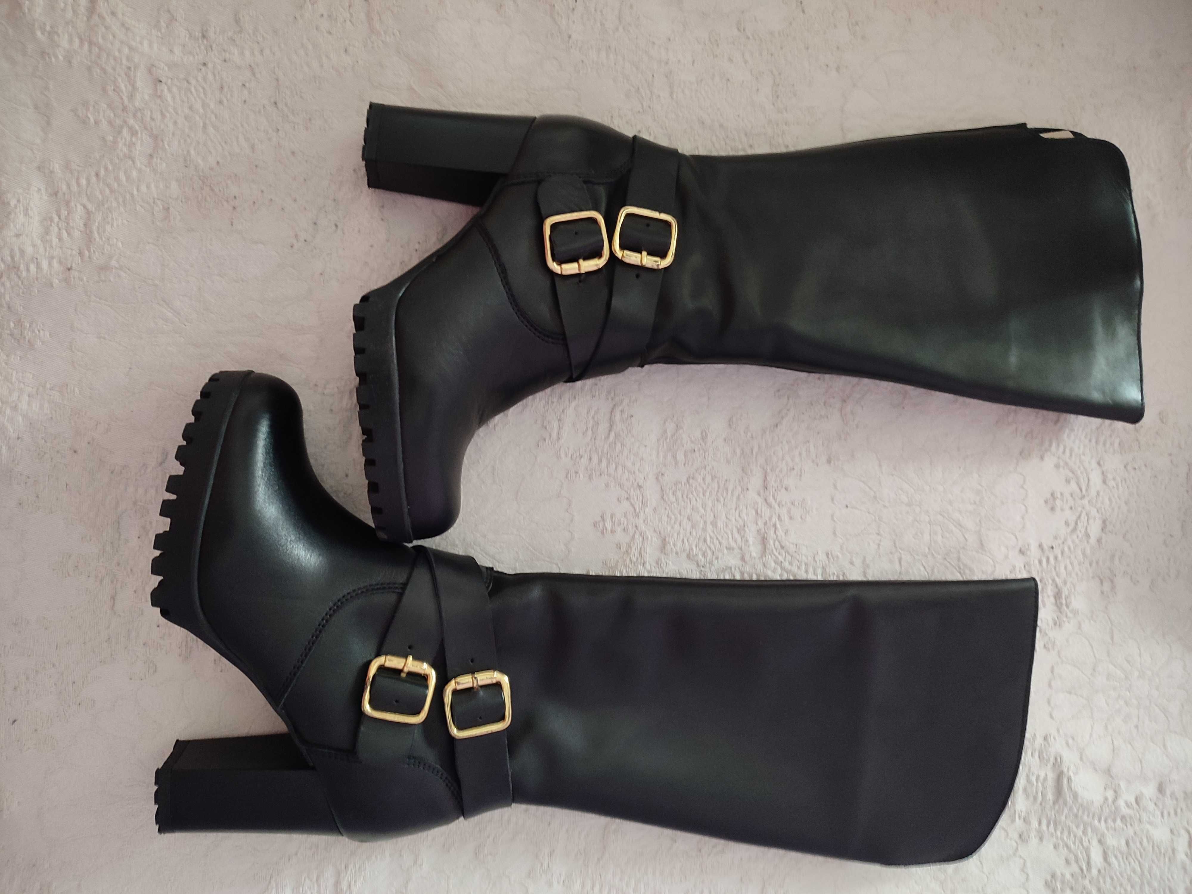 Botas altas pretas n37