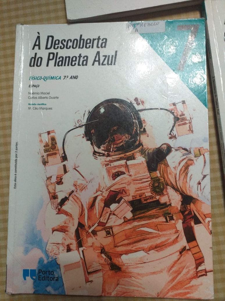 Manuais e CA 7 ano: A Descoberta do Planeta Azul de Fisico-Quimica