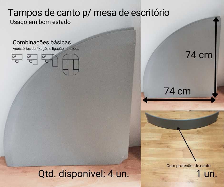 Mesas secretárias de escritório