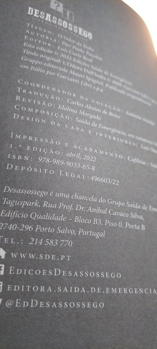 O Odor da Índia - Pier Paolo Pasolini