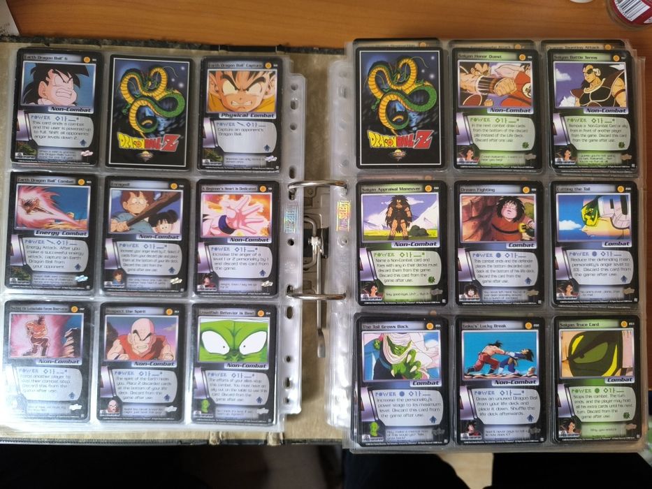 Karty Dragon Ball Z CCG SCORE niemal kompletna Saiyan saga 1-246