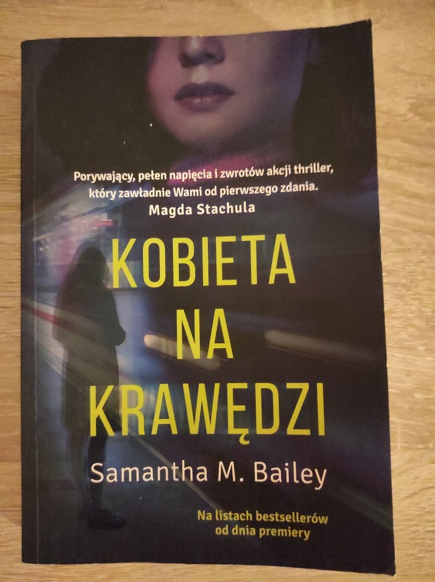 Kobieta na krawędzi Samantha M. Bailey thriller