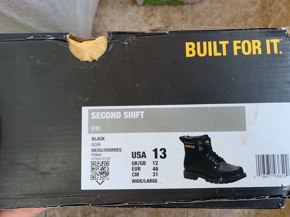 Caterpillar second shift boots/ черевики шкіряні