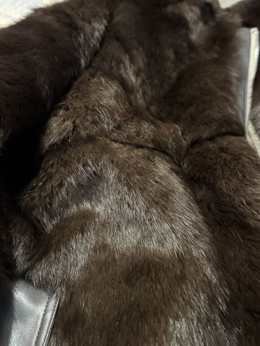 Зимова куртка з натурального хутра кролика