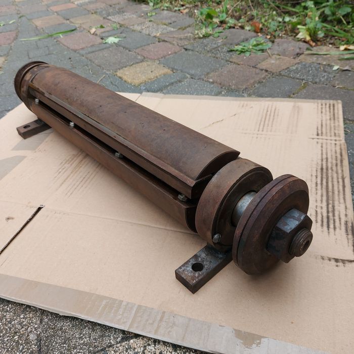 Trajzega Heblarka wałek napędowy PRL noże 40 cm