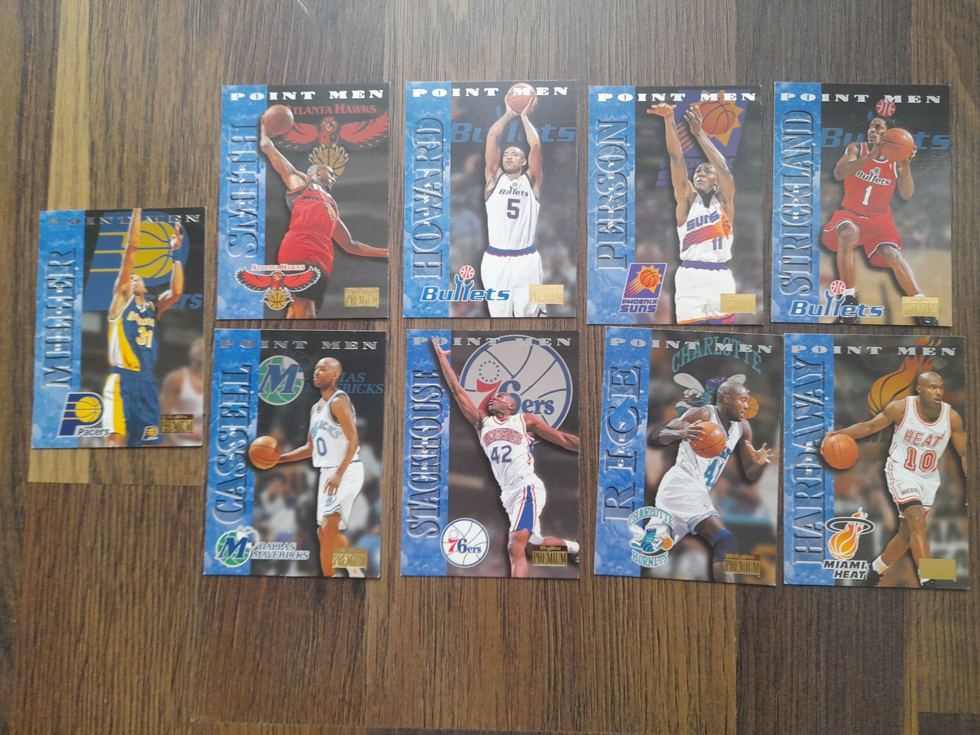 Karty NBA SkyBox 9 sztuk