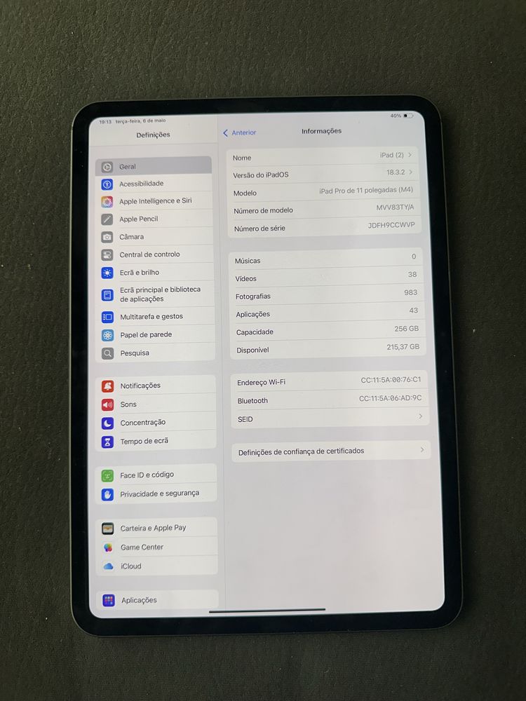 Ipad Pro 11 M4 256GB