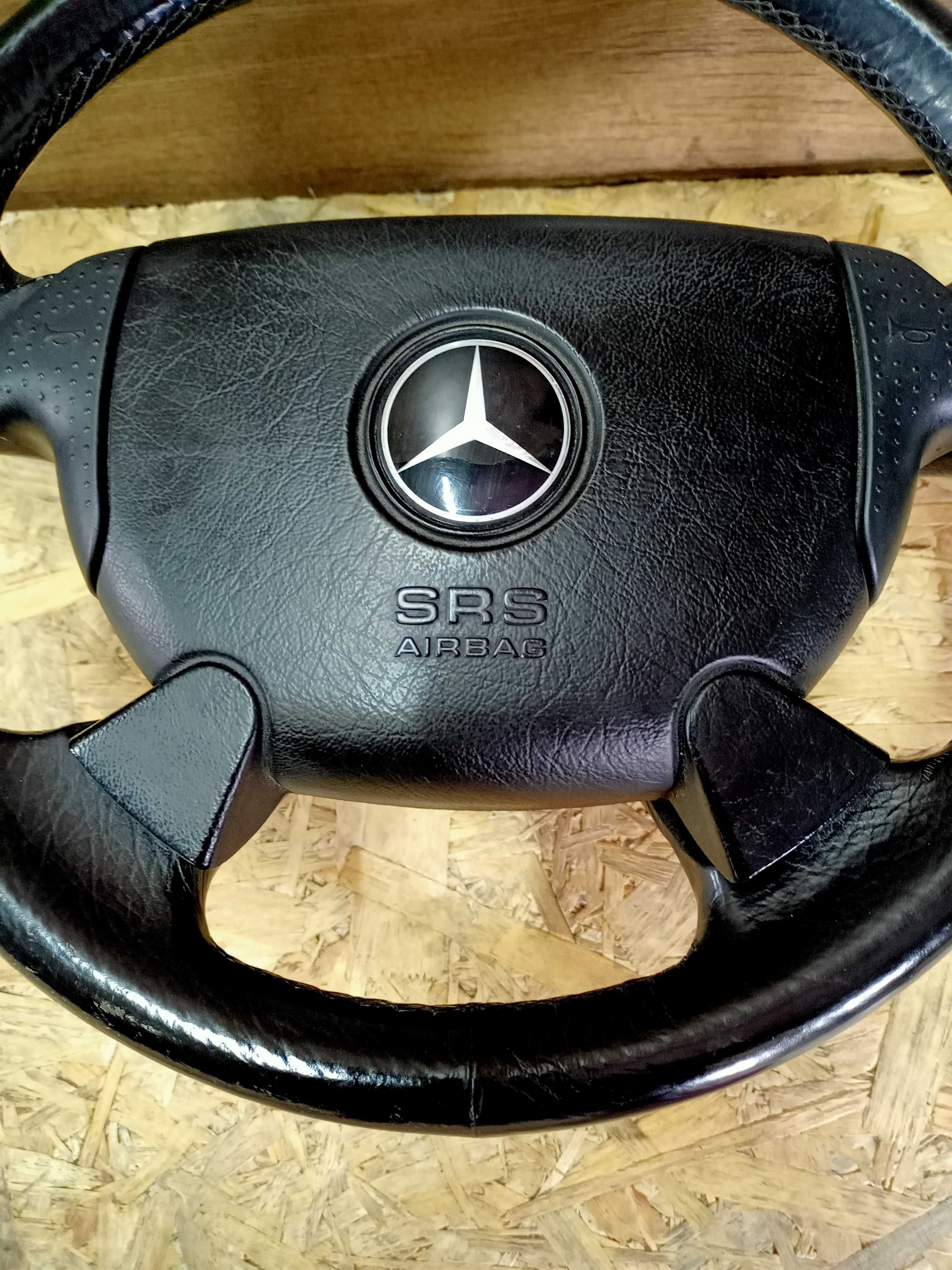 Mercedes C-klasa W202 Sport kierownica airbag oryginał demontaż skóra