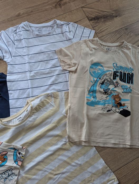 Zestaw 5szt T-shirt dla chłopca z Sinsay rozm 140