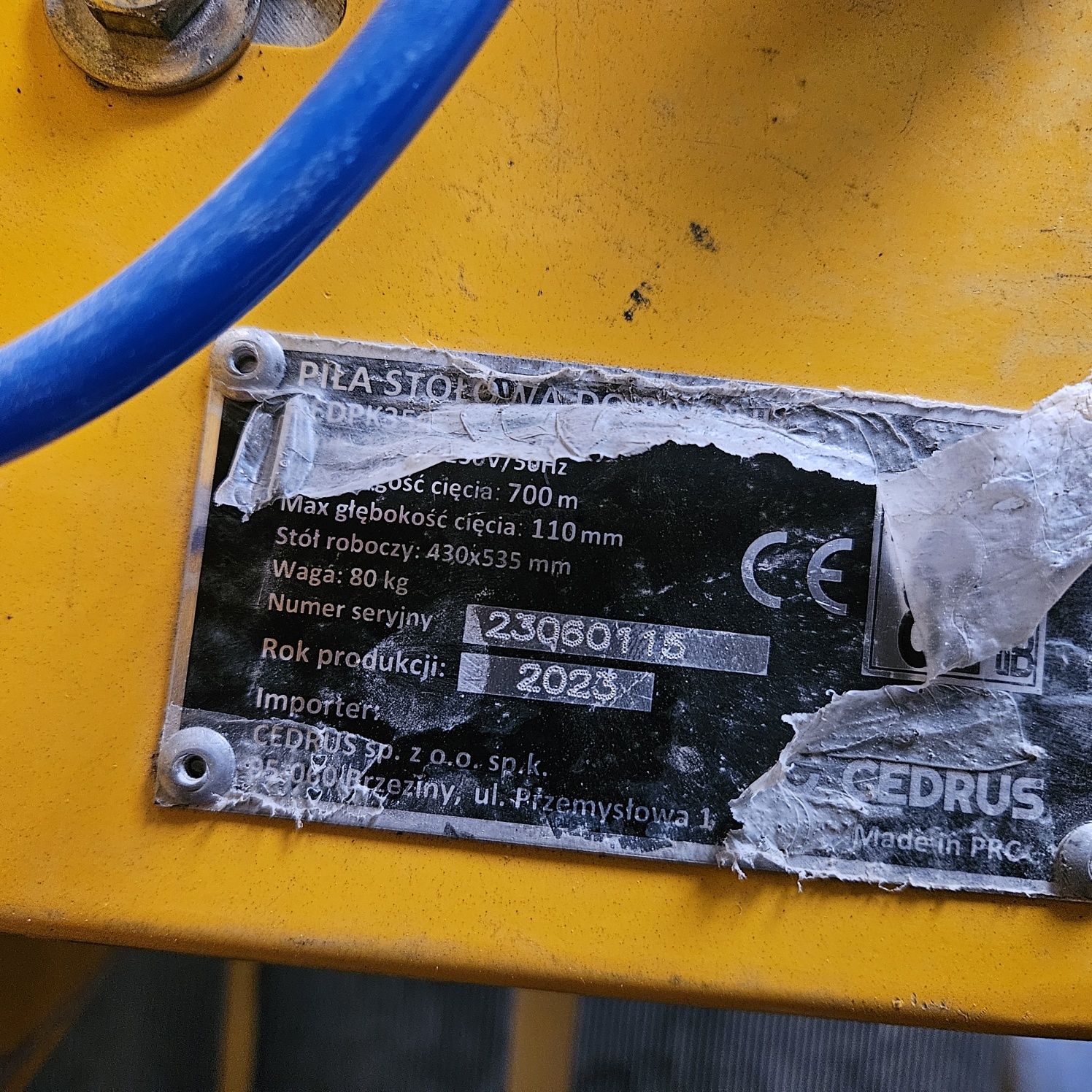 Piła Cedrus do kostki brukowej betonu płytek itd