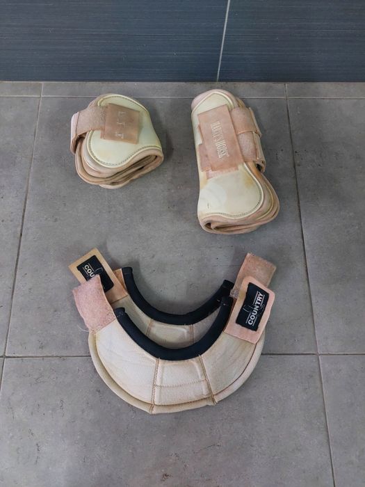 Proteções, caneleiras e ligaduras