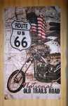 Nowa flaga Route 66 USA 90x150 loft motor garaż pub club ozdoba vinted