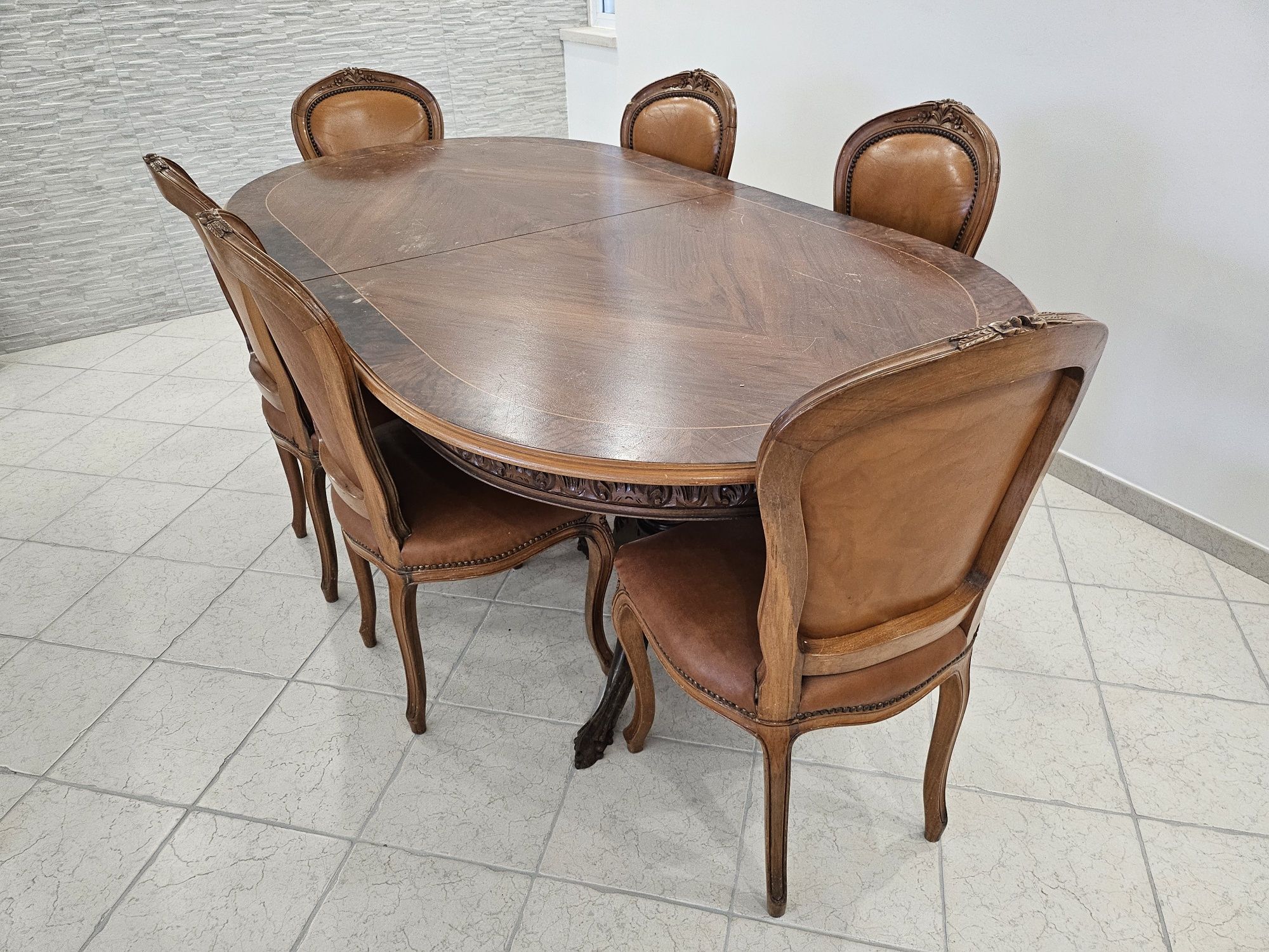 Mesa madeira maciça - EstiloLuis XV