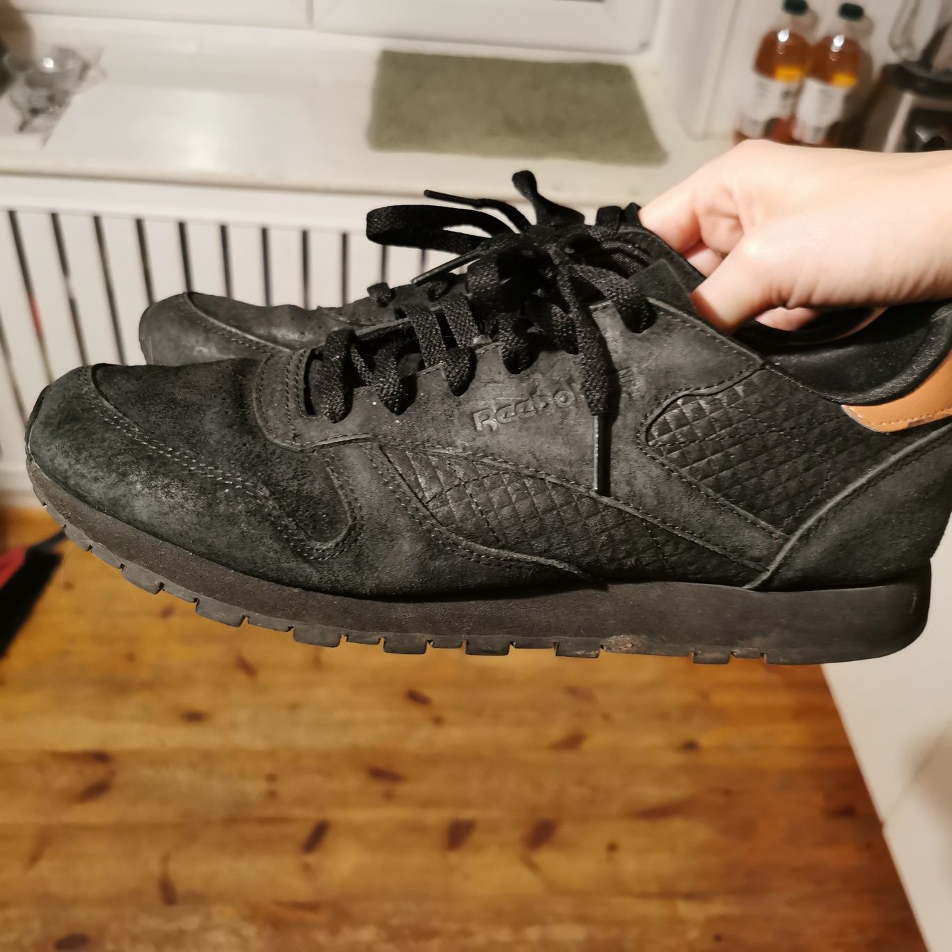 Buty adidasy sneakersy reebok classic leather czarne 41,5  42