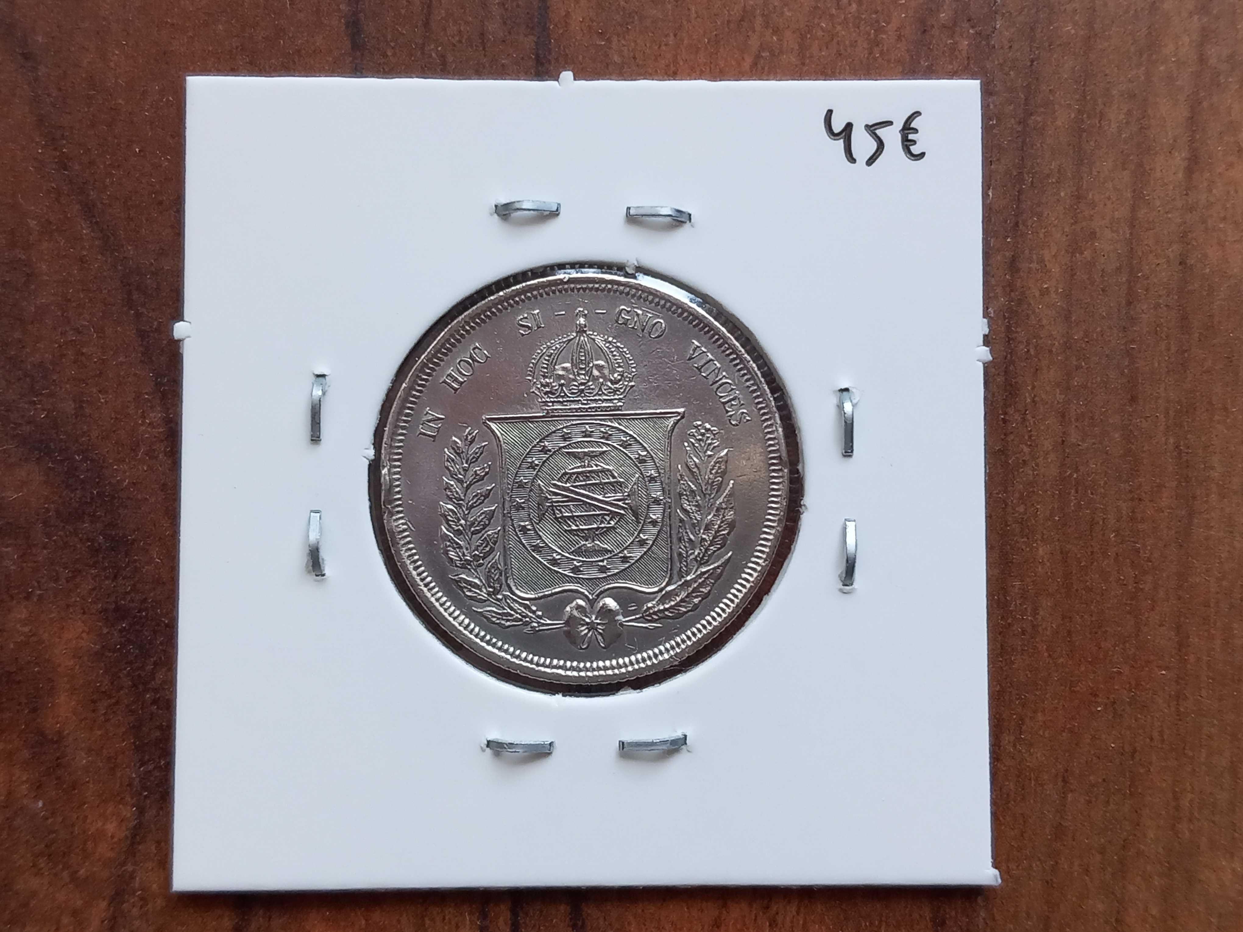 Moeda 500 Reis 1863 Brasil