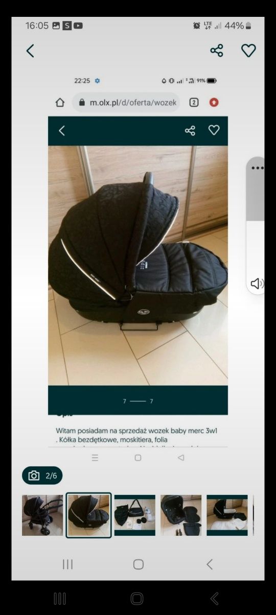 Wózek 3 w 1 baby merc zypy