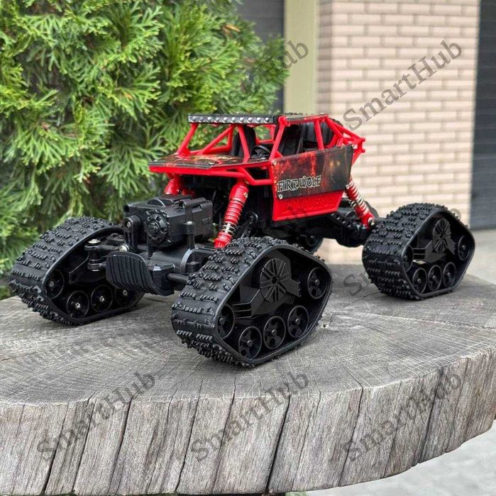 Джип полноприводный на пульте “Snow Rider 4x4” Красный, Вездеход