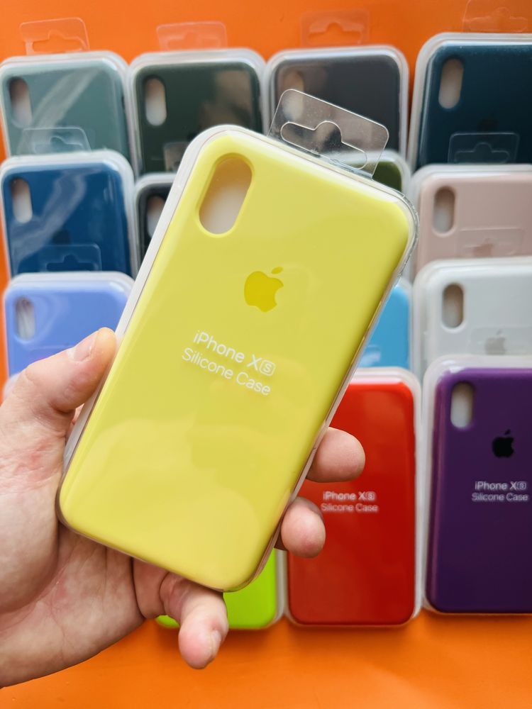 iPhone X xs  silicone case силиконовый чехол закрытый низ