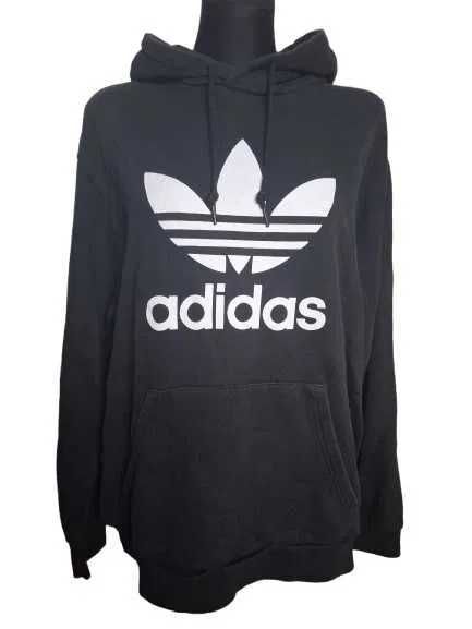 Czarna bluza z kapturem Adidas (90)