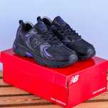 (2001)ТЕРМО Зимові кросівки New Balance 530 чорні з фіолетовим (36-41)