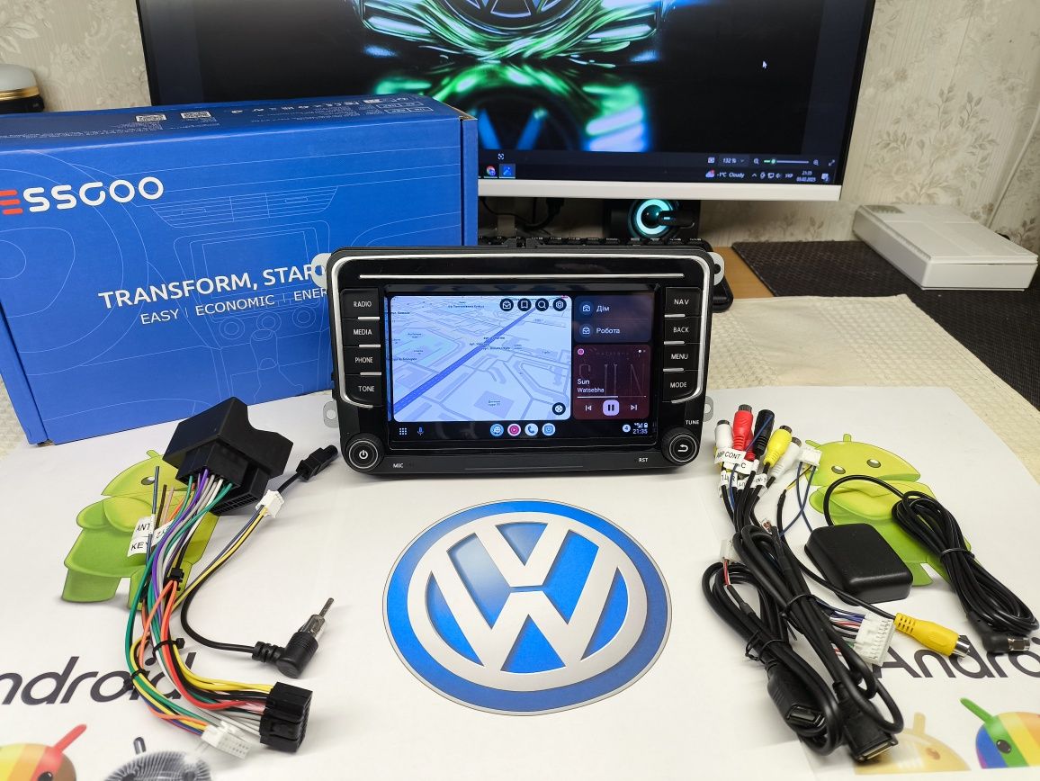 Магнітоли Volkswagen 7"8"9"/Android 4/64gb 4G  S