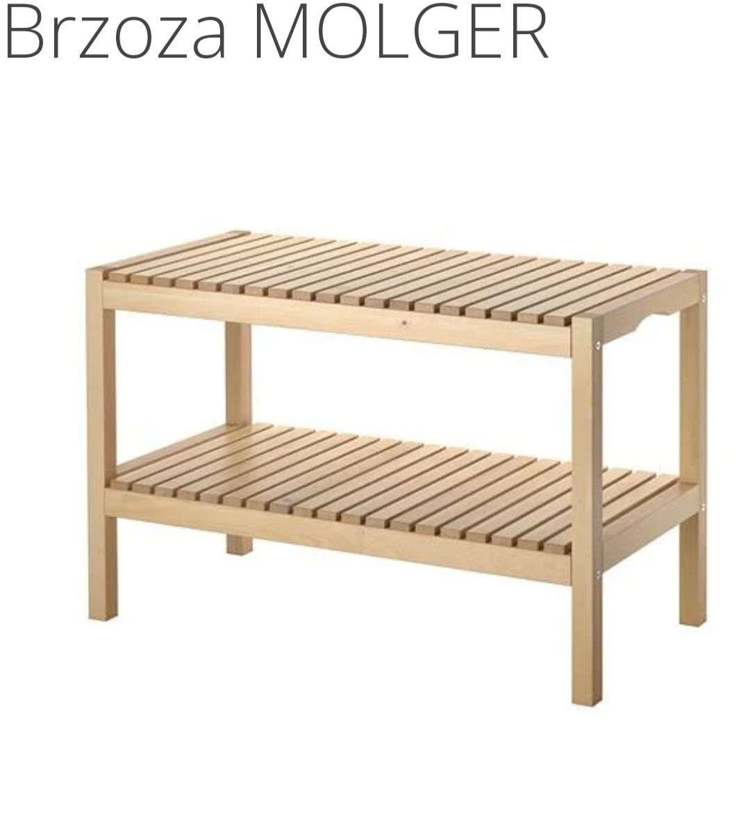 Ikea molger ławka półka