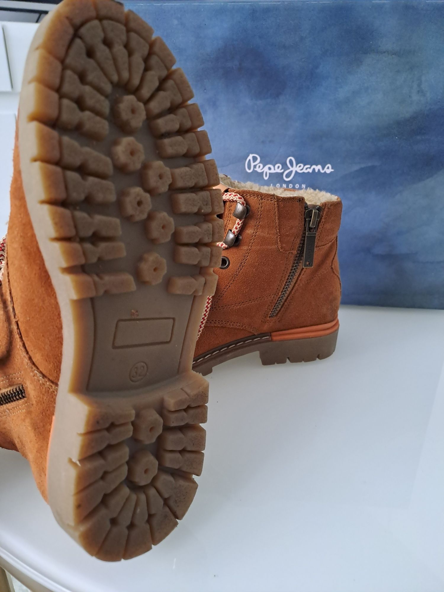Pepe Jeans traperki botki Skóra r32 idealne