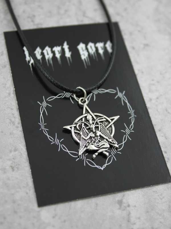 nowy wisiorek baphomet pentagram gotycki gothic alternative HG89