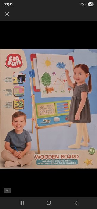 Tablica magnetyczno kredowa nowa