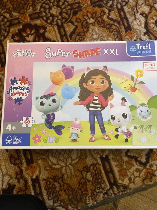 Пазли Trefl 4+ 60 деталей, super shape XXL Gabby's Dollhouse