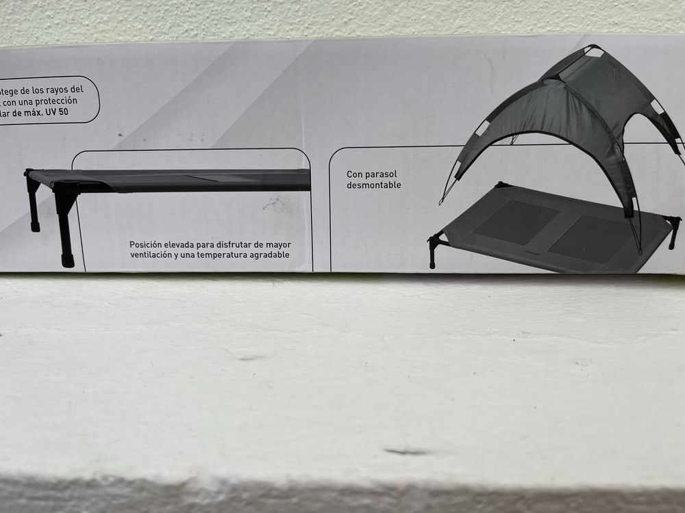Cama com tapa sol para cães ou gatos