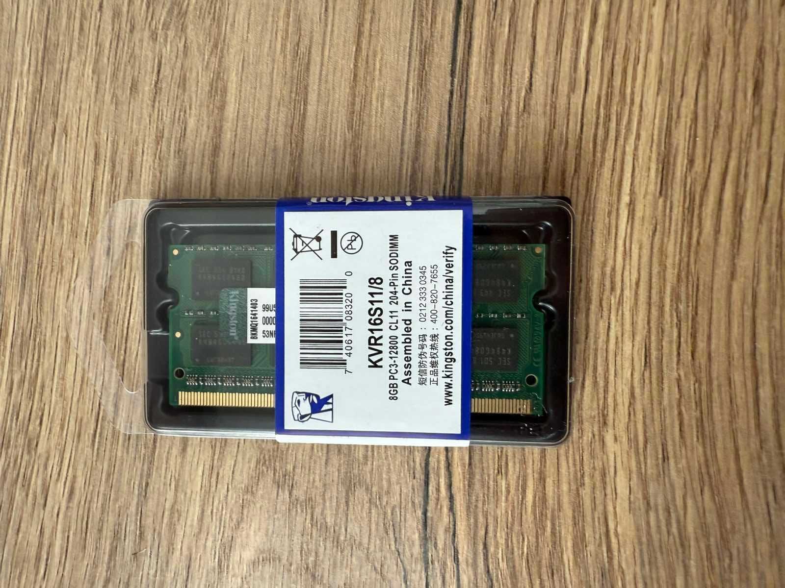 Оперативна память для ноутбука 8GB - PC3-12800 Kingstone нова DDR3