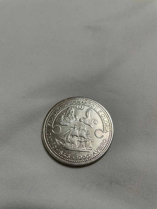 1000 escudos moeda antiga em prata