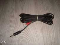 Cabo audio p/ amplificador para MP3 / leitor de CD