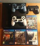 PS4 500 GB / 3 comandos / 4 jogos