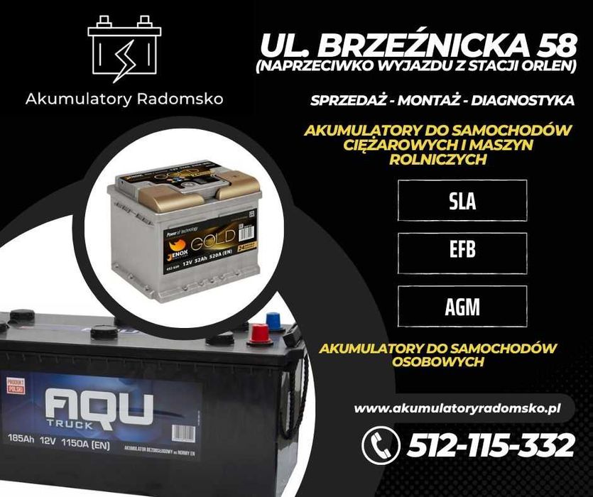 Powerbat CB 12V/5Ah Akumulator Przemysłowy, UPS, ALARM - Brzeźnicka 58