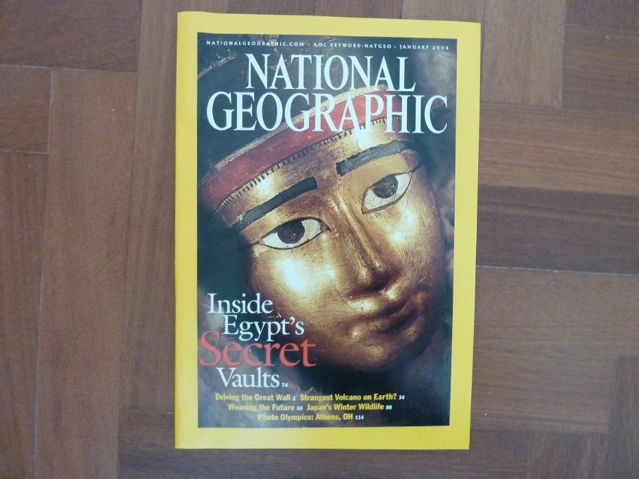 34 revistas National Geographic em inglês 2000 a 2003