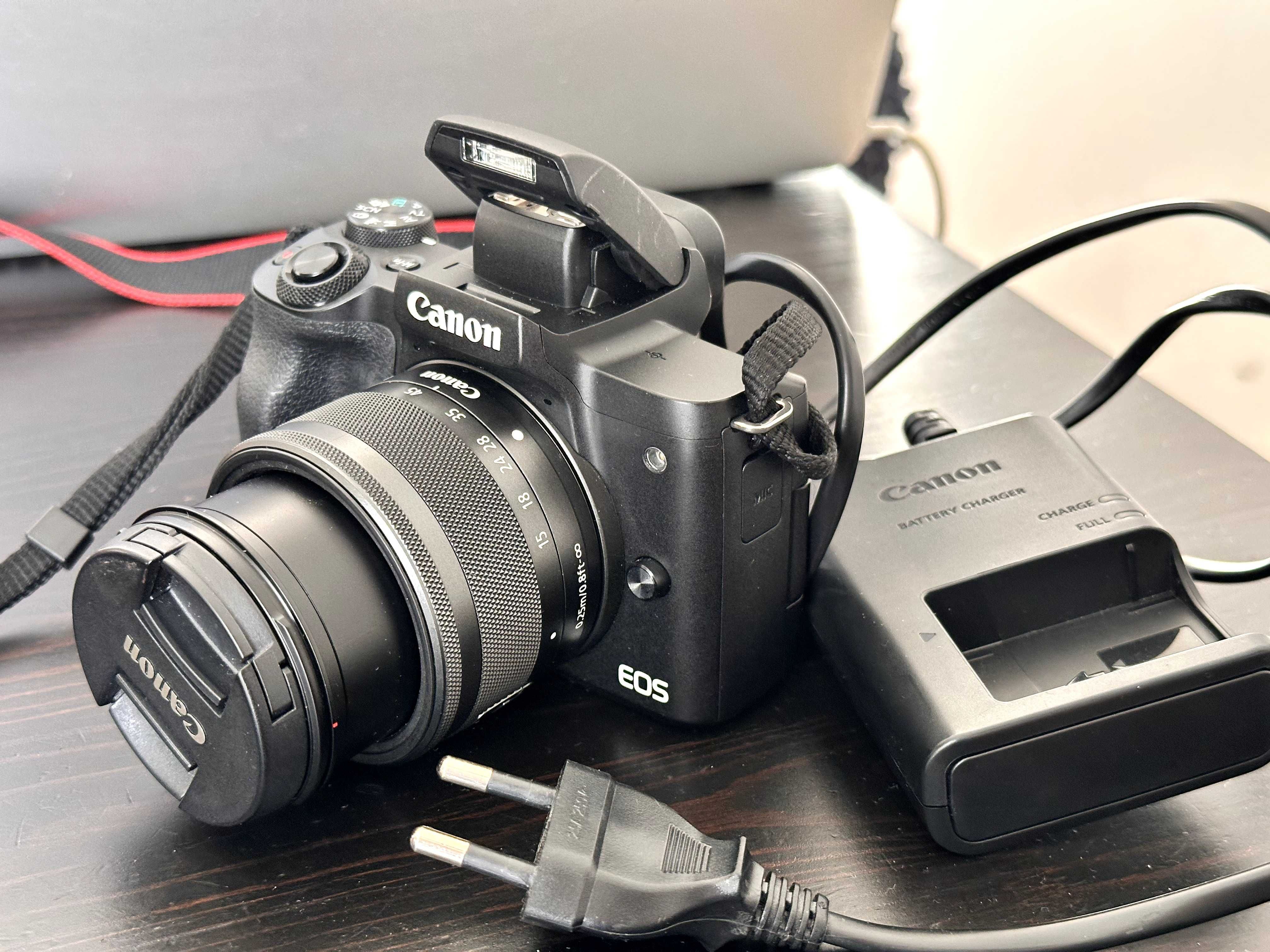 canon m50 mark2 + obiektyw 15-45 mm