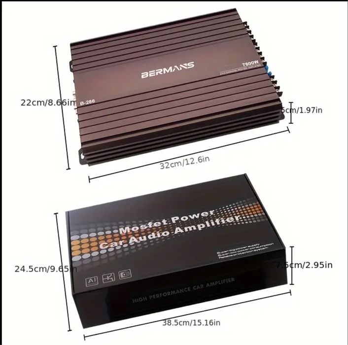 Підсилювач звуку 7800 вт новий!